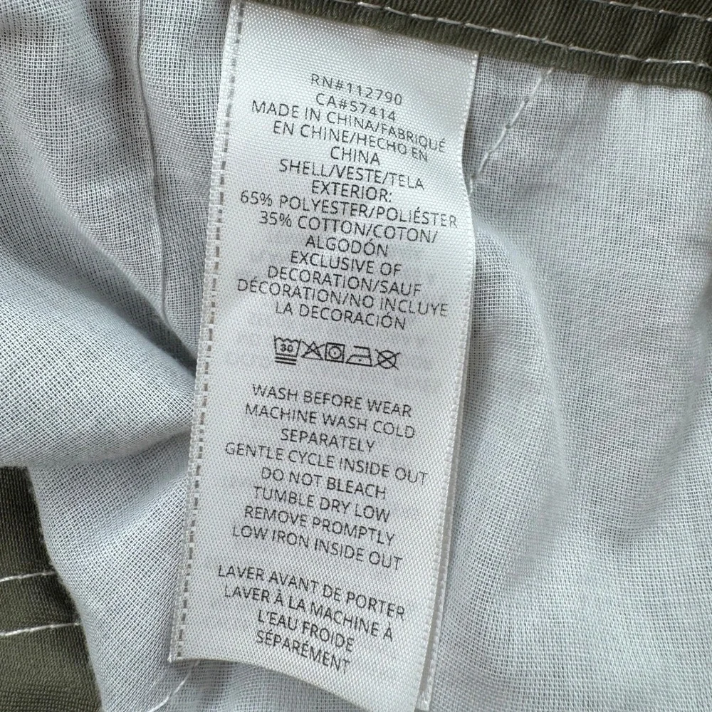 True Religion Cargo Pants Mens 36 Green New Contrast Stitch Horseshoe 700820